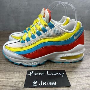 Nike~Air MAX 9~ “Summer Pack" Blue Fury/Summit/White GS~Size 4Y